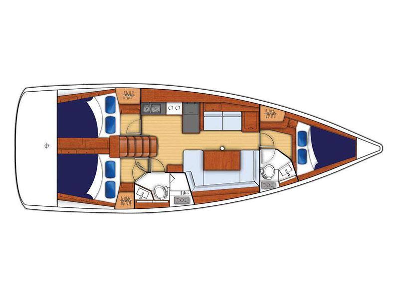 Book yachts online - sailboat - Moorings 42.3 - Moorings 42.3 (2015) - rent