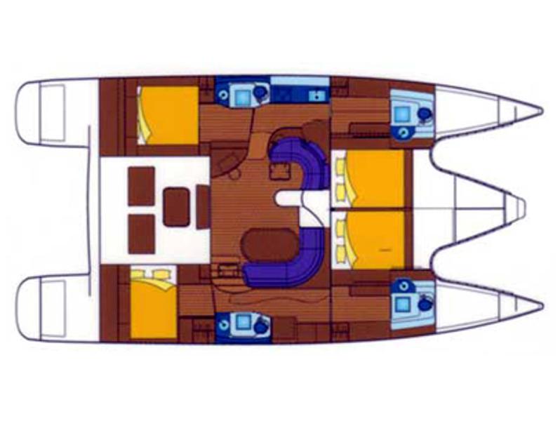 Book yachts online - catamaran - Privilege 495 - True Love - rent