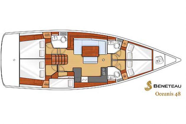 Book yachts online - sailboat - Oceanis 48 - Lastovo: One Way - Split to Dubrovnik (CREWED) - rent