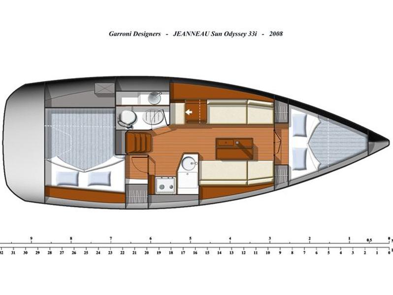 Book yachts online - sailboat - Sun Odyssey 33i - MARE D'ORO - rent
