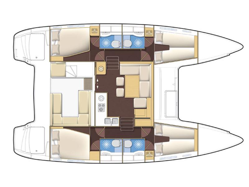 Book yachts online - catamaran - Lagoon 400 S2 - Lag400s201 - rent