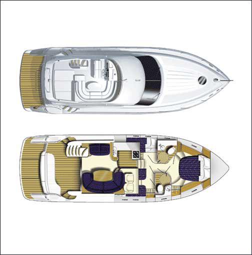 Book yachts online - motorboat - Princess 45 - Captain Nikos - rent