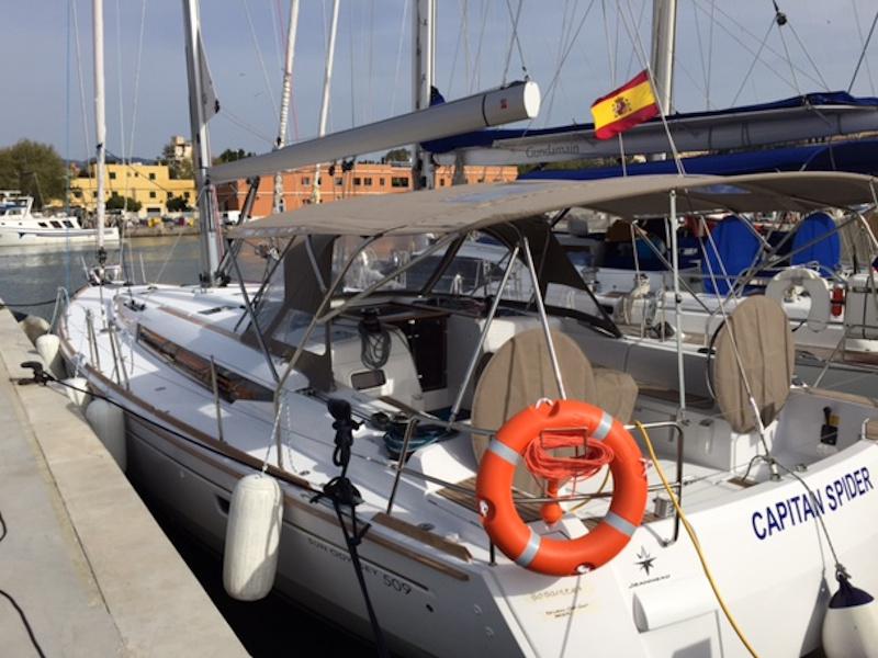 Book yachts online - sailboat - Sun Odyssey 509 - Capitan Spider - rent