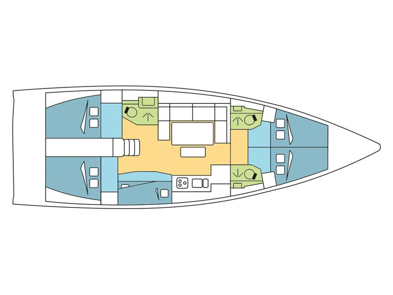 Book yachts online - sailboat - Dufour 460 Grand Large - Dotterel - rent
