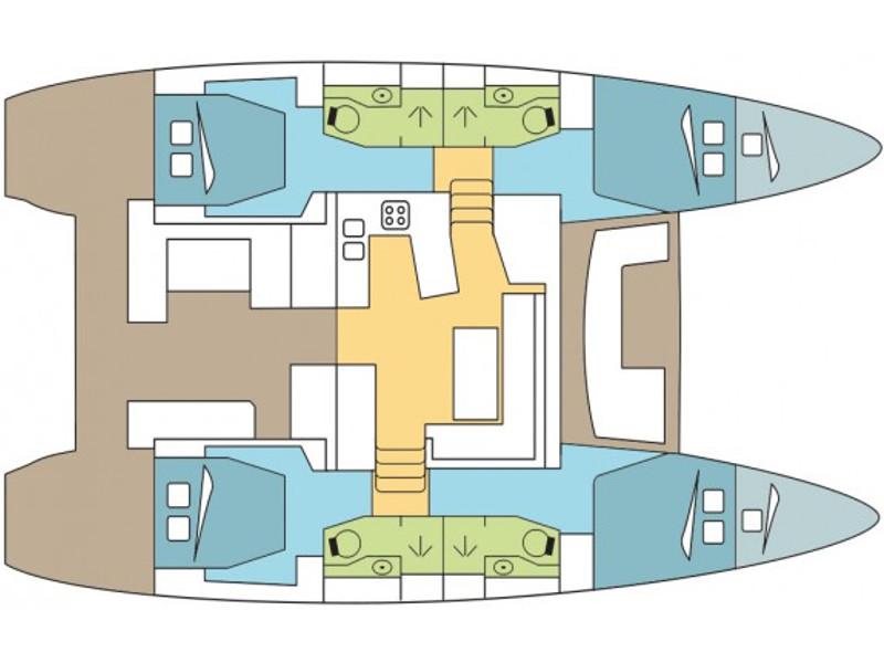 Book yachts online - catamaran - Lagoon 450 Sport - Nathalie - rent