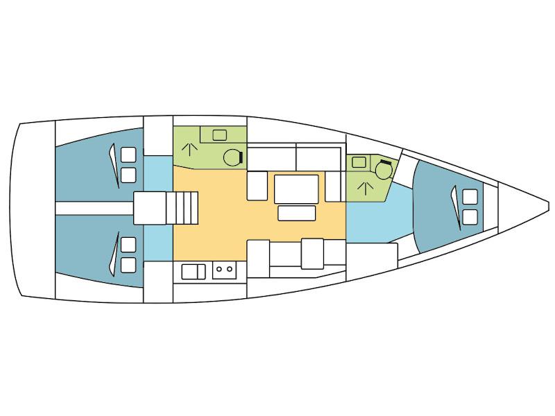 Book yachts online - sailboat - Dufour 412 Grand Large - Liberty - rent