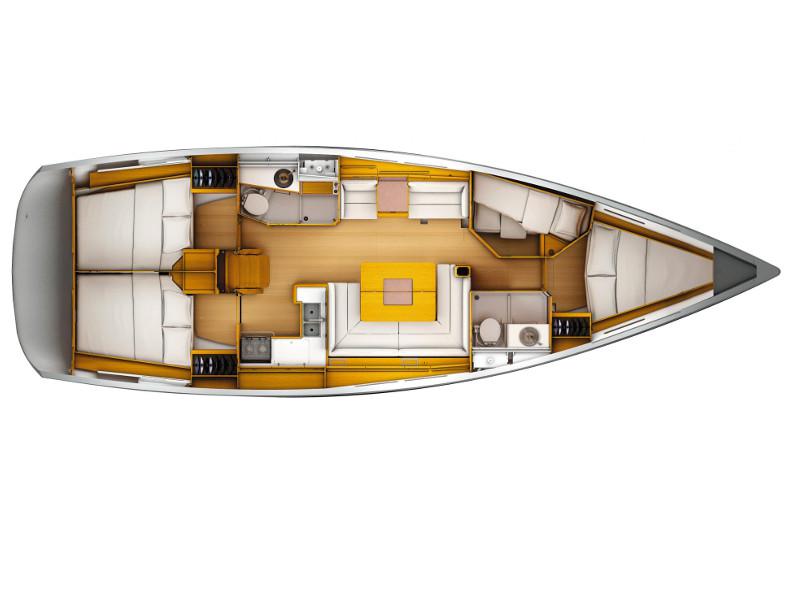 Book yachts online - sailboat - Sun Odyssey 449 - Aralica - rent