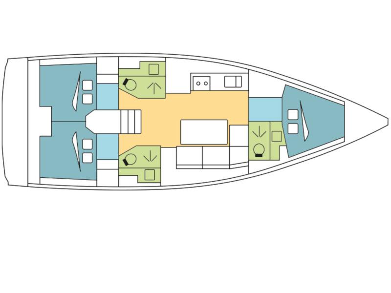 Book yachts online - sailboat - Dufour 390 Grand Large - Viorne - rent