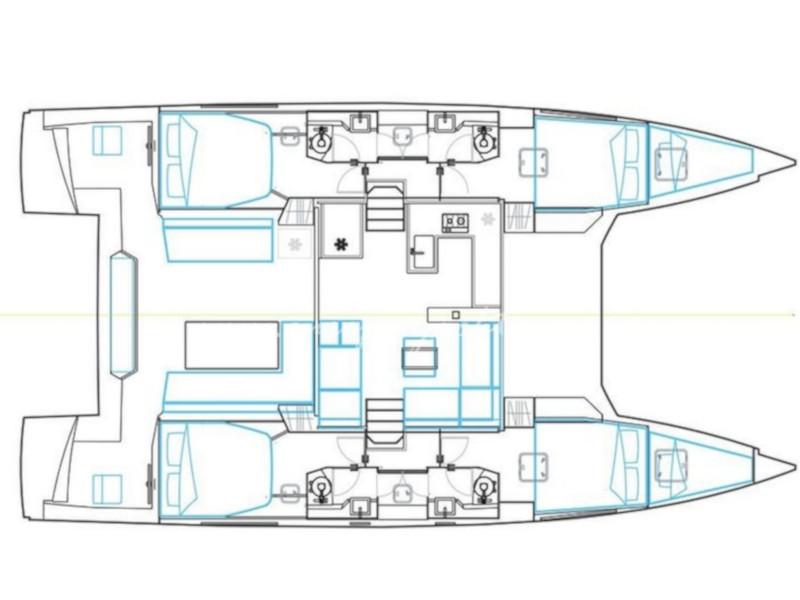 Book yachts online - catamaran - Nautitech 46 Fly - Santorin - rent