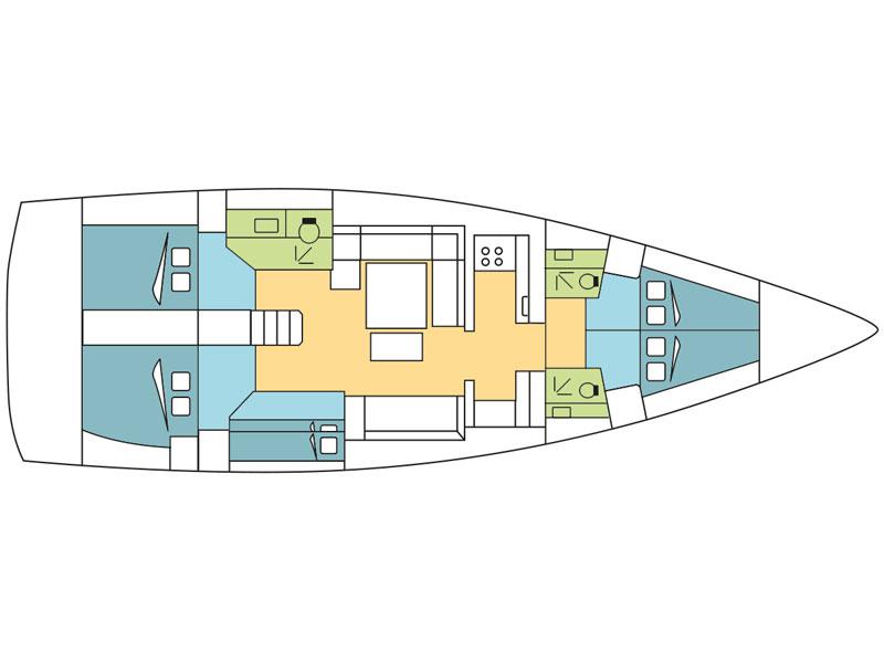 Book yachts online - sailboat - Dufour 500 Grand Large - Djamileh - rent