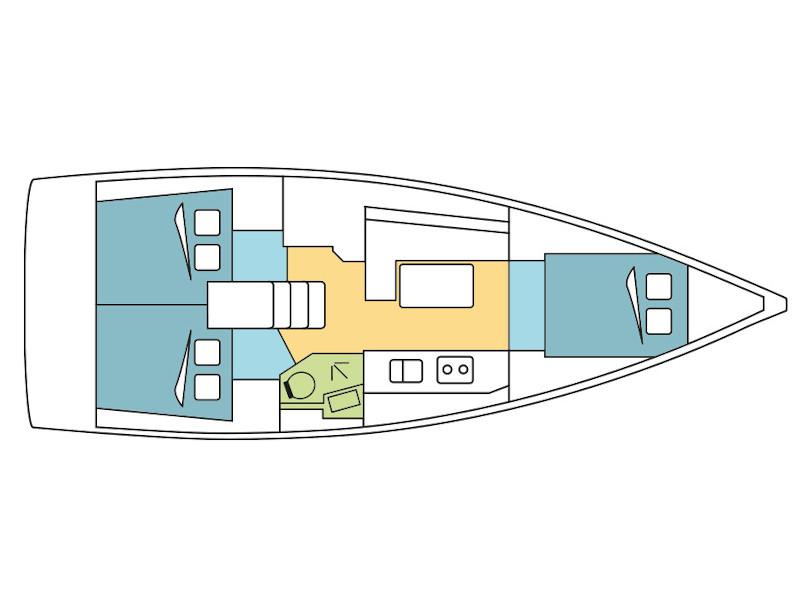 Book yachts online - sailboat - Oceanis 38.1 - Magpie - rent