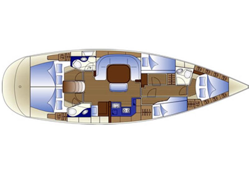 Book yachts online - sailboat - Bavaria 49 - Ivka I - rent