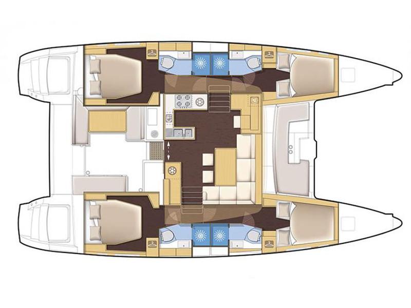 Book yachts online - catamaran - Lagoon 450 - Loumilis II - rent