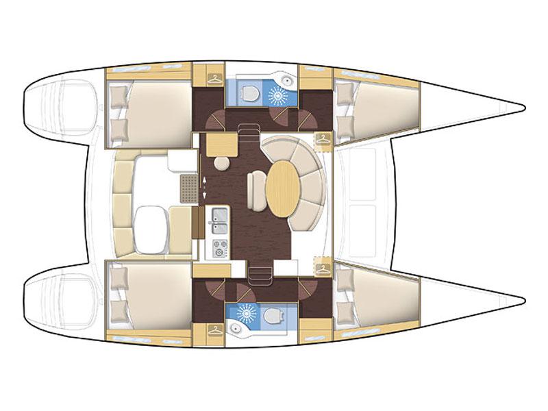 Book yachts online - catamaran - Lagoon 380 - Dattilo - rent