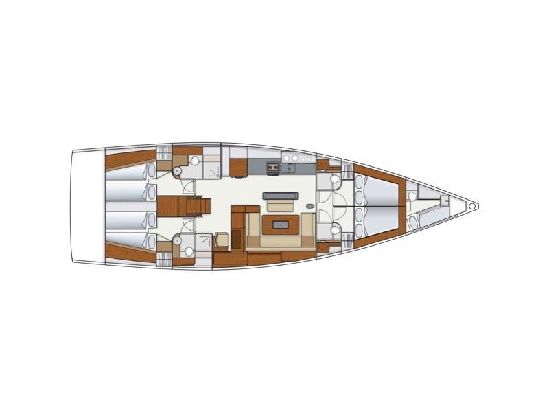 Book yachts online - sailboat - Hanse 575 - Miss Malin - rent