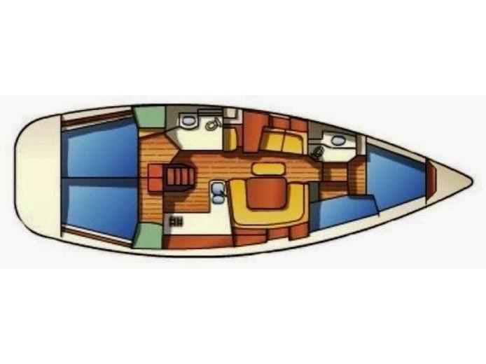 Book yachts online - sailboat - Sun Odyssey 43 - Tatanos - rent