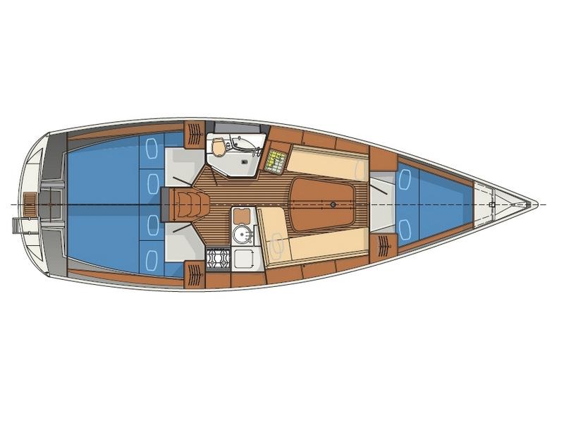 Book yachts online - sailboat - Delphia 37 - LA PASSION DU VIN - rent
