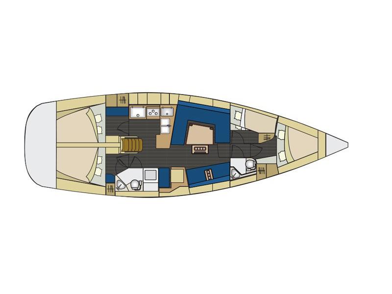 Book yachts online - sailboat - Elan 444 Impression - PAULA - rent