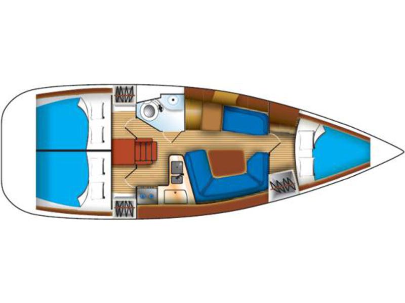 Book yachts online - sailboat - Sun Odyssey 35 - SEMELI - rent