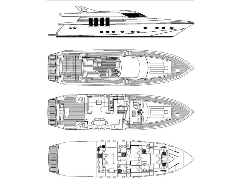 Book yachts online - motorboat - Posillipo Technema 82 - Say Yes - rent