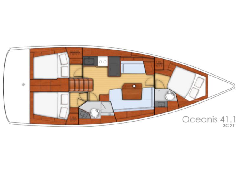 Book yachts online - sailboat - Oceanis 41.1 - White Bird   (no animals allowed) - rent