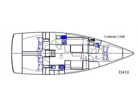 Book yachts online - sailboat - Dufour 410 Grand Large 6 - Julia - rent