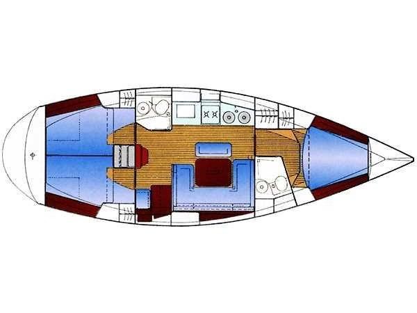 Book yachts online - sailboat - Bavaria 38 holiday - Dias - rent