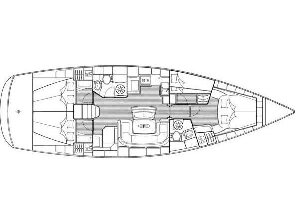 Book yachts online - sailboat - Bavaria 46 C - MH 14 - rent