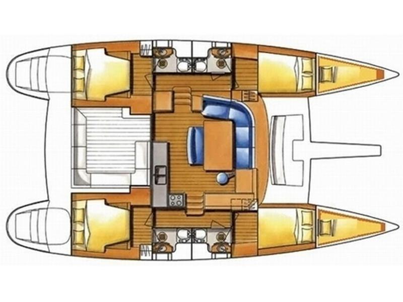 Book yachts online - catamaran - Lagoon 400 - OCEAN BLUE - rent