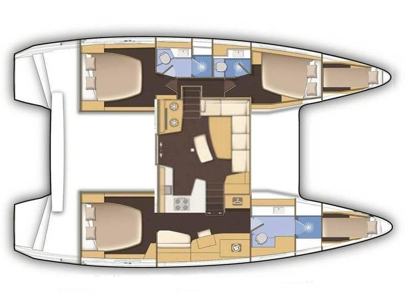 Book yachts online - catamaran - Lagoon 42 owner version - BESO DEL VIENTO - rent