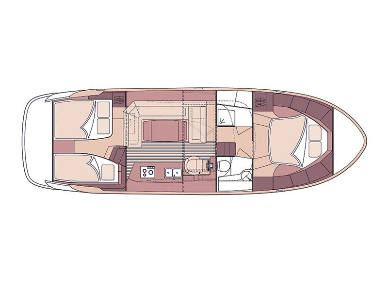 Book yachts online - motorboat - Marex 370 ACC - Fily (AC, Generator, Bowthruster, Sterntruster) - rent
