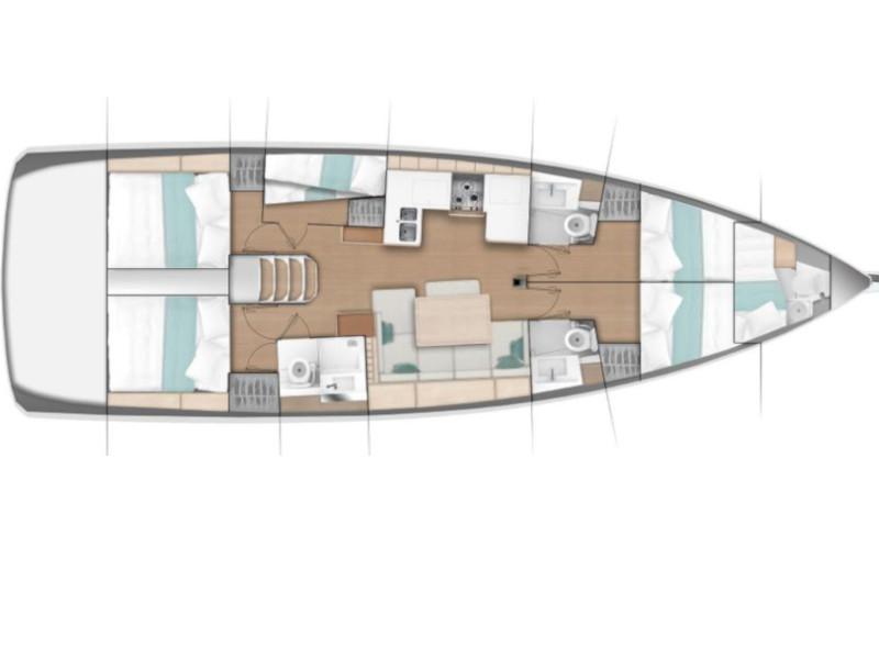 Book yachts online - sailboat - Sun Odyssey 490 - SY_2066 - rent