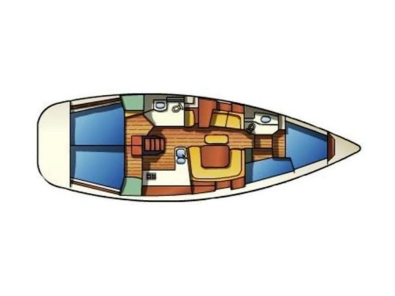Book yachts online - sailboat - Sun Odyssey 43 - MAKARSKA II - rent