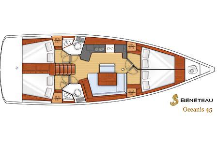 Book yachts online - sailboat - Oceanis 45 - Christina - rent