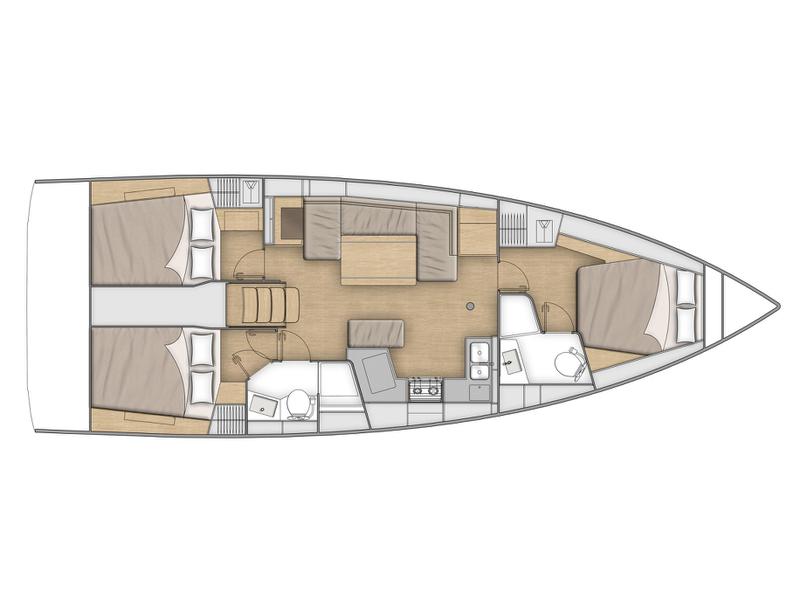 Book yachts online - sailboat - Oceanis 40.1 - KEIKI - rent