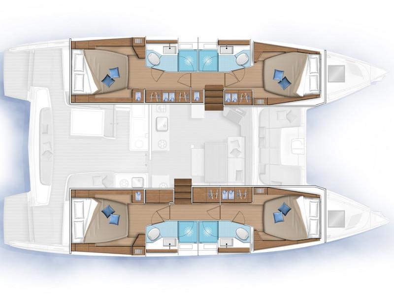 Book yachts online - catamaran - Lagoon 46 - Creo Two - rent