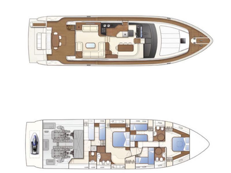 Book yachts online - motorboat - Ferretti 681 - DOMINIQUE - rent