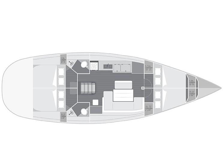 Book yachts online - sailboat - Jeanneau Sun Odyssey 44i - Ad Agio  - Bow &amp; Solar - rent