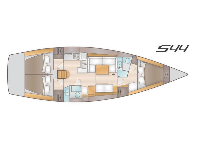 Book yachts online - sailboat - Salona 44 - Samoa, New regatta sails - rent