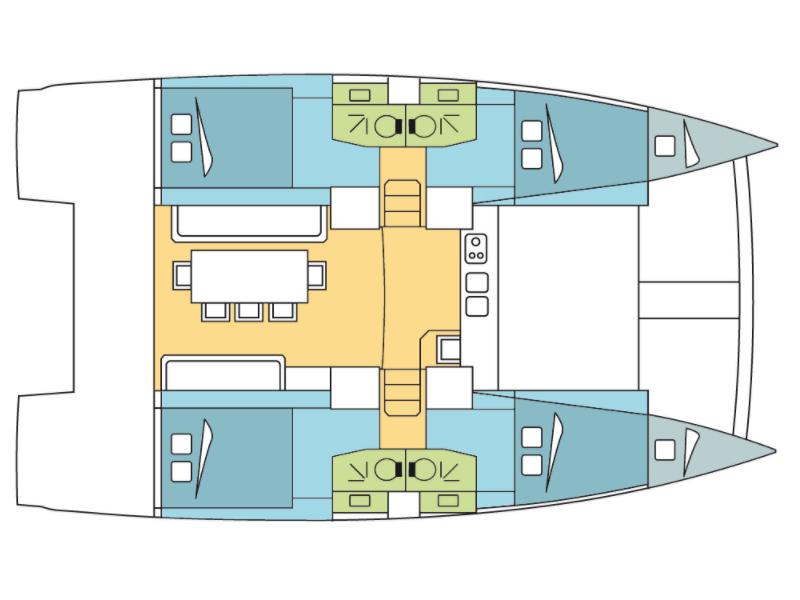 Book yachts online - catamaran - Bali 4.0 - Kia Ora II - rent