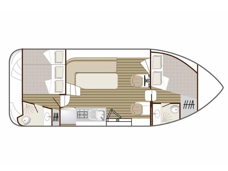 Book yachts online - motorboat - Confort 900 DP - JARNAC FR - rent