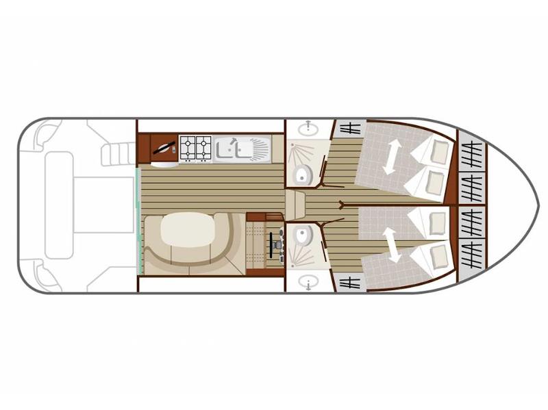 Book yachts online - motorboat - Estivale Quattro B - LIZINKA HU - rent