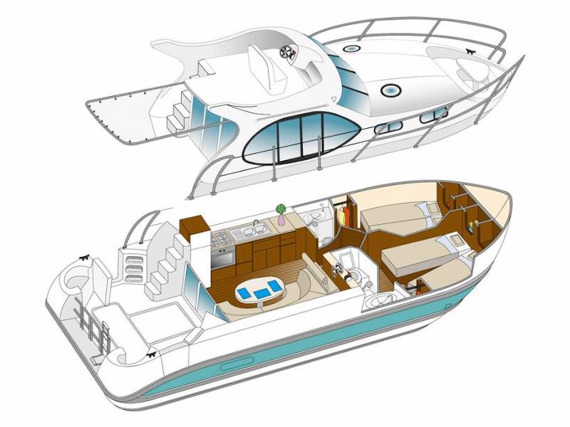Book yachts online - motorboat - Estivale Quattro B - KAMINO HU - rent