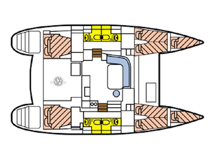 Book yachts online - catamaran - Lagoon 400 S2 - Ruby - rent