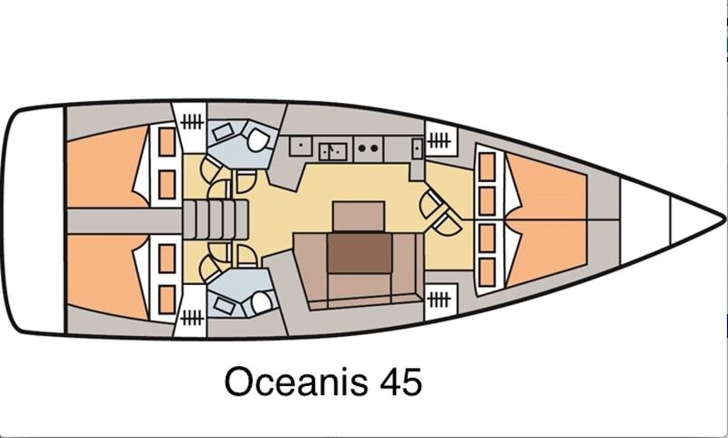 Book yachts online - sailboat - Oceanis 45 4 cabins - Party Hardy - rent