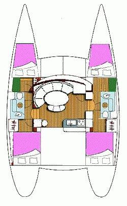 Book yachts online - catamaran - Lagoon 380 - Harmony - rent