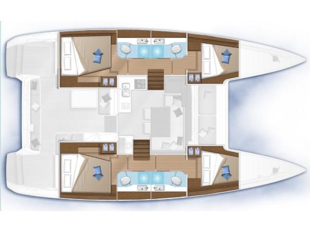 Book yachts online - catamaran - Lagoon 40 - Hayra - rent