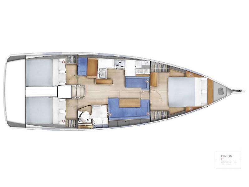 Book yachts online - sailboat - Sun Odyssey 410 - Peony - rent