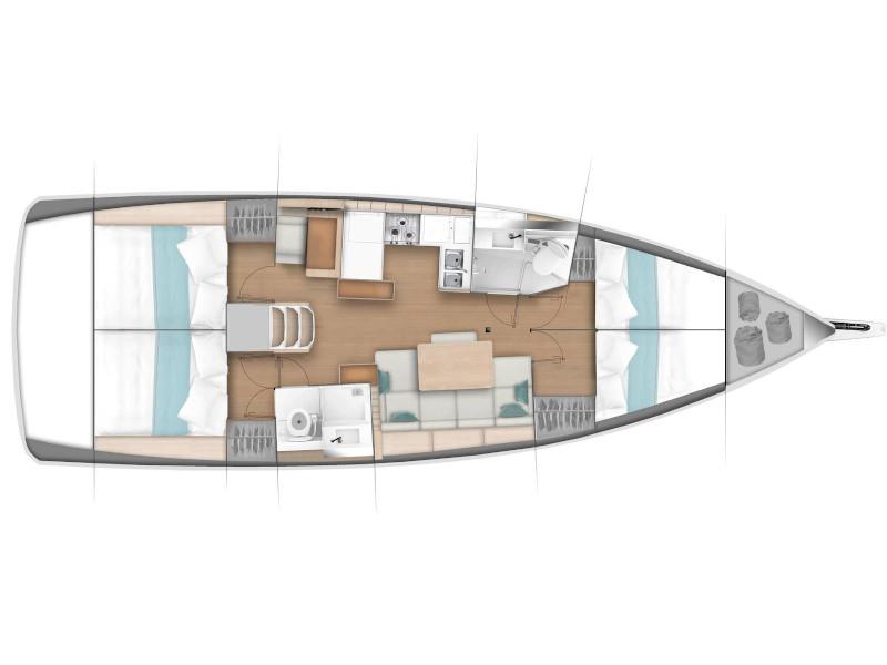Book yachts online - sailboat - Sun Odyssey 440 - Holly - rent