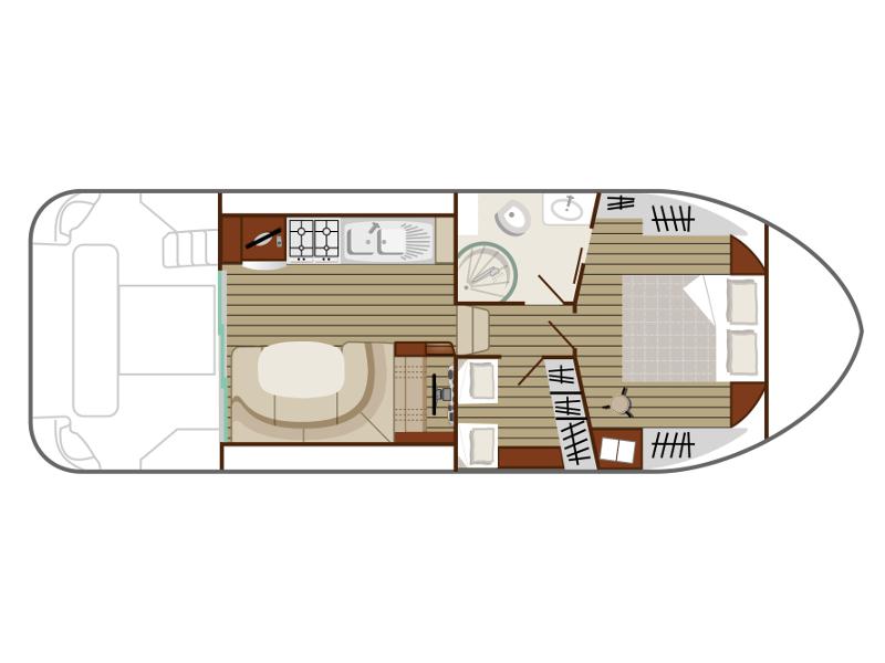 Book yachts online - motorboat - Estivale Quattro S - HARMONIE - rent